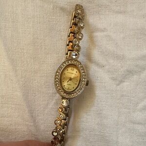 Charter club Elegant Gold Tone Crystal Women's Watch